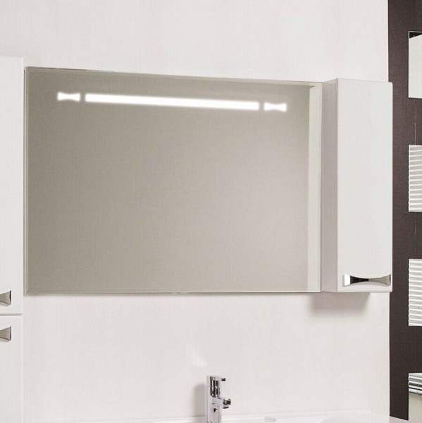 Зеркальный шкаф Акватон Диор 120 белый 1A110702DR01R