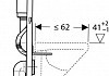 Комплект Система инсталляции для унитазов Geberit Duofix Delta 458.124.21.1 3 в 1 с кнопкой смыва + Крышка-сиденье Roca Gap 801472004 с микролифтом, петли хром + Унитаз подвесной Roca Gap 346477000 + Шумоизоляционная панель для инсталляции Geb № 7