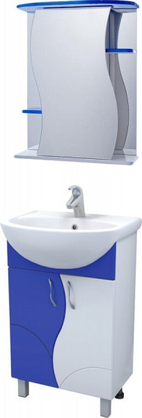 Комплект мебели для ванной Vigo Alessandro 4-55 синяя