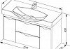 Комплект мебели для ванной Aquanet Франка 105 белая 183188 № 16