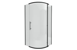 Превью фото Душевой уголок Bravat Blackline BS090.1110A 90x90x195 см четверть круга, черный № 1