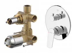 Превью фото Смеситель для душа Bravat Rhein F842CP-2-SET № 1