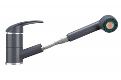 Превью фото Смеситель для кухни Ulgran U-002 (343) антрацит № 1