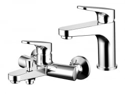 Превью фото Набор смесителей Bravat Eler для ванны и умывальника F191238CP-SET № 1