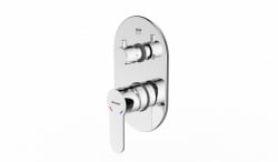 Превью фото Смеситель встраиваемый в стену Bravat New Moon (2-функц) P69191C-2-RUS № 1