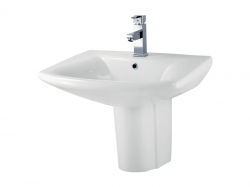 Превью фото Раковина c полупьедесталом Creo Ceramique TOURS TO3000+TO3050 № 1