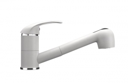 Превью фото Смеситель для кухни Ulgran U-002 (341) ультра-белый № 1