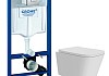 Комплект 3 в 1 инсталляция Grohe Rapid SL + Унитаз подвесной Teymi Helmi Pro Vortex + кнопка хром F17136 № 14