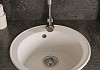 Мойка для кухни D48 круглая белая матовая Teymi Lina Smart T120103 № 5