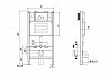 Комплект Teymi "Готовое решение": Инсталляция Aina 50 + клавиша смыва Helmi хром + унитаз Iva F00569 № 7