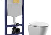 Комплект инсталляция Teymi Rapid SL с кнопкой GROHE золото глянец + унитаз Solli Pro F17927 № 19