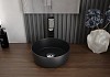 Раковина для ванной круглая накладная Teymi Lina D31 цвет черный матовый T50286 № 7