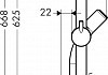 Душевая штанга Hansgrohe Croma 100 Unica’C 65 см № 2