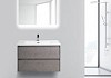 Комплект мебели для ванной BelBagno Kraft 90 pietra grigio