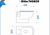 Готовое решение Teymi: Инсталляция Aina 45 + клавиша смыва Ellie черная + унитаз Ritta F01418 № 13