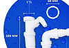 Слив для раковины и стиральной машины Teymi T140118 № 7