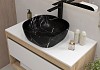 Раковина для ванной накладная Teymi Solli 41 artceramic цвет мрамор черный матовый T50383 № 4