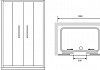 Душевая дверь в нишу RGW Passage PA-11 (1200-1240)x1950 профиль хром № 3