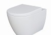 Унитаз подвесной Queen 113T20101R 570x360x400 БЕЛЫЙ матовый безободковый с толстой крышкой