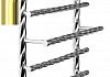 Полотенцесушитель электрический Двин Q BRAID electro 100/60 1"-3/4"-1/2" ТЭН справа К эл, Золотой хром 4627170784163