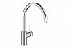 Смеситель для кухни Grohe BauClassic с высоким C-образным изливом, хром 31535001