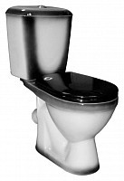 Превью фото Унитаз-компакт Rosa Лира чёрный Вн УнЧ10 № 1