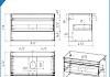 Тумба подвесная с раковиной для ванной 85 см Teymi Ritta корпус дуб фасад графит раковина Solli 43 F11698 № 19