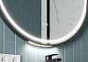 Зеркало настенное с подсветкой в ванную круглое Teymi Lina Supernova Black D80 LED сенсор антипар T20124 T20124 № 10