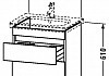 Комплект мебели для ванной Duravit DuraStyle 65 белая матовая 2 ящика  № 2