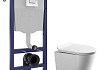 Комплект инсталляция Teymi Rapid SL с кнопкой GROHE хром + унитаз ТОРНАДО Solli Pro Vortex F17616 № 20