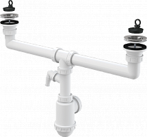 Превью фото Сифон для мойки AlcaPlast A449P-DN50/40 № 1
