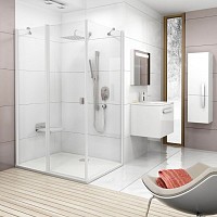 Превью фото Душевой уголок Ravak CRV2-120+CPS Transparent, профиль белый № 1