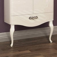 Превью фото Ножки для мебели Акватон Венеция фигурные белые 1A155403XX010 № 1