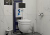 Готовое решение Teymi: Инсталляция Aina 45 + клавиша смыва Ellie черная + унитаз Vitra Pro F01358 № 5