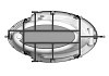 Ванна акриловая Radomir НИЦЦА-CHROME (рама-подставка, комплект панелей, подголовник, слив-перелив полуавтомат, 4 фор № 7
