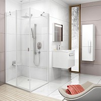 Превью фото Душевой уголок Ravak CRV2-80+CPS Transparent, профиль белый № 1