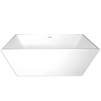 Превью фото Ванна акриловая Azario ROWDEN 1700x800x600 мм белая, свободностоящая, в комплекте с сифоном и металлической рамой № 1