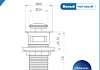 Донный клапан для раковины с переливом Teymi Ritta белый матовый T140123 № 12