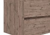 Тумба подвесная с раковиной для ванной 75 см Laina дуб темный раковина Ritta 75 F16040 № 9