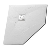 Превью фото Поддон Grossman трапеция белый (100x100x2,5) Strong GR-S1100100D № 1
