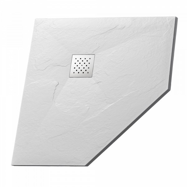 Поддон Grossman трапеция белый (100x100x2,5) Strong GR-S1100100D