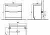 Комплект мебели для ванной BelBagno Ancona-N 80 rovere more напольная  № 4