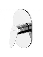 Превью фото Смеситель встраиваемый в стену Bravat Drop (1-функц) PB84898CP-RUS № 1