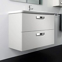 Превью фото Тумба с раковиной Roca Gap 70 белая матовая № 1