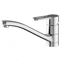 Превью фото Смеситель для кухни Bravat STREAM-D низкий с изливом 220 мм F737163C-1 № 1