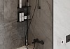 Шторка на ванну Teymi Timo S 70х140, тонированное закаленное стекло, профиль черный матовый, веревка для сушки одежды в комплекте F10113 № 18