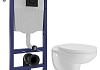 Комплект инсталляция Teymi Rapid SL с кнопкой GROHE черная + унитаз Hanna F17894 № 19