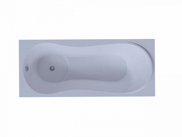 Ванна акриловая Акватек Афродита 170 пустая с фр.экр. (слив слева, вклеенный каркас) AFR170-0000024