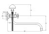 Смеситель G.lauf JMX7-A605 для ванной с S-образным изливом № 2