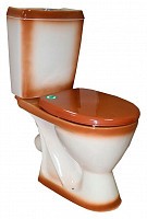 Превью фото Унитаз-компакт Rosa Ресса коричневый Вн УнК07 № 1